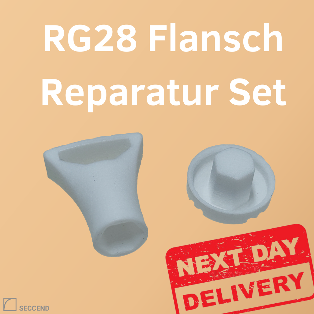 1/2/4 x RG28 - Set Flansch, Mutter inklusive Montagehilfe für RG 28